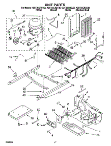 11 - Unit Parts parts for Kitchenaid Refrigerator KSRT25CRWH00 from AppliancePartsPros.com