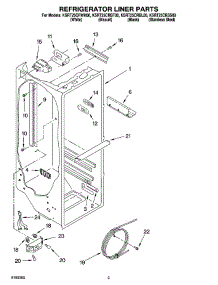 02 - Refrigerator Liner Parts parts for Kitchenaid Refrigerator KSRT25CRBL00 from AppliancePartsPros.com
