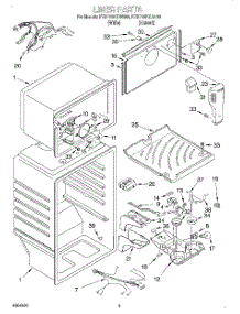 02 - Liner parts for Kitchenaid Refrigerator KTRP22KGAL00 from AppliancePartsPros.com
