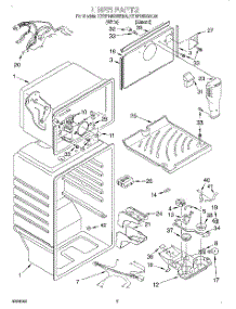 02 - Liner parts for Kitchenaid Refrigerator KTRP19KGWH00 from AppliancePartsPros.com