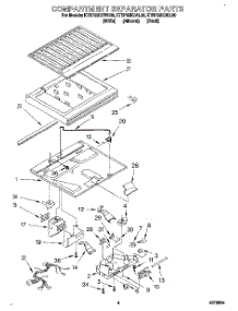 03 - Compartment Separator parts for Kitchenaid Refrigerator KTRP22KDAL00 from AppliancePartsPros.com