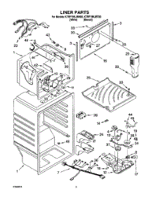 02 - Liner parts for Kitchenaid Refrigerator KTRP19KJWH00 from AppliancePartsPros.com