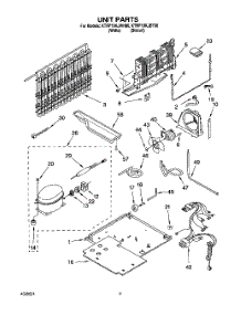05 - Unit parts for Kitchenaid Refrigerator KTRP19KJBT00 from AppliancePartsPros.com