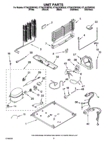 05 - Unit Parts parts for Kitchenaid Refrigerator KTRA22EMBL02 from AppliancePartsPros.com