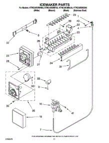 06 - Icemaker Parts parts for Kitchenaid Refrigerator KTRC22EMSS03 from AppliancePartsPros.com