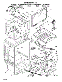 02 - Liner Parts parts for Kitchenaid Refrigerator KTRC22EMWH03 from AppliancePartsPros.com