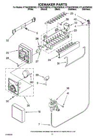 06 - Icemaker Parts parts for Kitchenaid Refrigerator KTRA22EMWH02 from AppliancePartsPros.com