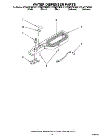 08 - Water Dispenser Parts, Optional Parts parts for Kitchenaid Refrigerator KTRA22EMWH02 from AppliancePartsPros.com