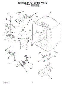 03 - Refrigerator Liner Parts parts for Kitchenaid Refrigerator KBRP20ELSS00 from AppliancePartsPros.com