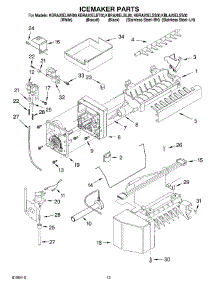 07 - Icemaker Parts parts for Kitchenaid Refrigerator KBRA20ELBT00 from AppliancePartsPros.com