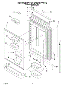 04 - Refrigerator Door Parts parts for Kitchenaid Refrigerator KBRP20ELSS01 from AppliancePartsPros.com