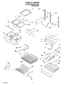 06 - Shelf Parts parts for Kitchenaid Refrigerator KBRP20ELSS01 from AppliancePartsPros.com