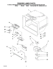 02 - Freezer Liner Parts parts for Kitchenaid Refrigerator KBRA20ELSS00 from AppliancePartsPros.com