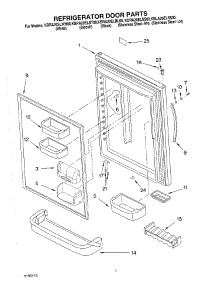 04 - Refrigerator Door Parts parts for Kitchenaid Refrigerator KBRA20ELBL00 from AppliancePartsPros.com
