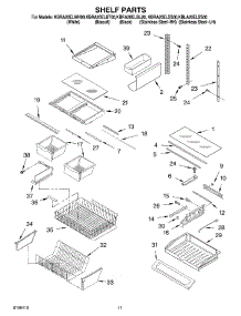 06 - Shelf Parts parts for Kitchenaid Refrigerator KBRA20ELBL00 from AppliancePartsPros.com
