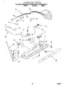 10 - Control parts for Kitchenaid Refrigerator KSRP25QDAL02 from AppliancePartsPros.com