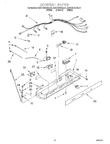 10 - Control parts for Kitchenaid Refrigerator KSRP25QDWH01 from AppliancePartsPros.com