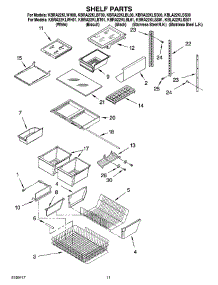 07 - Shelf Parts, Optional Parts parts for Kitchenaid Refrigerator KBRA22KLSS00 from AppliancePartsPros.com
