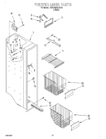 10 - Freezer Liner parts for Kitchenaid Refrigerator KSRB22QDBL02 from AppliancePartsPros.com