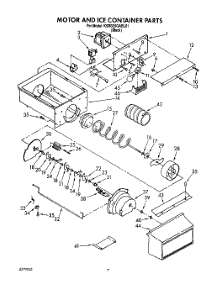 05 - Motor And Ice Container, Lit / Optional parts for Kitchenaid Refrigerator KSRB25QABL01 from AppliancePartsPros.com