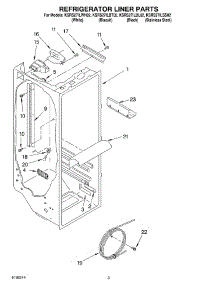 02 - Refrigerator Liner Parts parts for Kitchenaid Refrigerator KSRS27ILWH02 from AppliancePartsPros.com