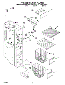 04 - Freezer Liner parts for Kitchenaid Refrigerator KSRG27FKBT01 from AppliancePartsPros.com