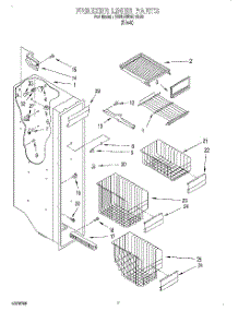05 - Freezer Liner parts for Kitchenaid Refrigerator KSRB25QDBL00 from AppliancePartsPros.com