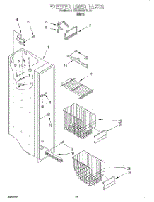 10 - Freezer Liner parts for Kitchenaid Refrigerator KSRB22QDBL00 from AppliancePartsPros.com
