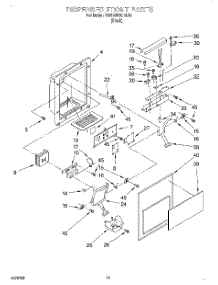 09 - Dispenser Front parts for Kitchenaid Refrigerator KSRB25QDBL00 from AppliancePartsPros.com