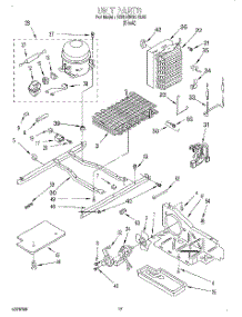 10 - Unit parts for Kitchenaid Refrigerator KSRB25QDBL00 from AppliancePartsPros.com