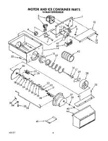 06 - Motor And Ice Container, Lit / Optional parts for Kitchenaid Refrigerator KSRB25QABL00 from AppliancePartsPros.com