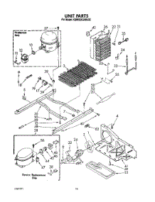 10 - Unit parts for Kitchenaid Refrigerator KSRB25QABL00 from AppliancePartsPros.com