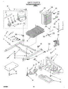 09 - Unit parts for Kitchenaid Refrigerator KSRB25QABL11 from AppliancePartsPros.com