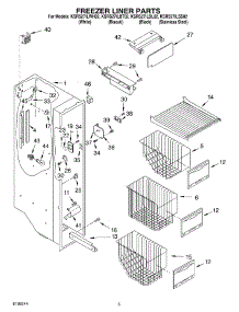 04 - Freezer Liner Parts parts for Kitchenaid Refrigerator KSRS27ILBL02 from AppliancePartsPros.com
