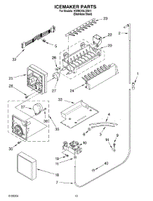 12 - Ice Maker, Optional parts for Kitchenaid Refrigerator KSRK25ILSS01 from AppliancePartsPros.com