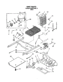 08 - Unit parts for Kitchenaid Refrigerator KSRB22QABL10 from AppliancePartsPros.com