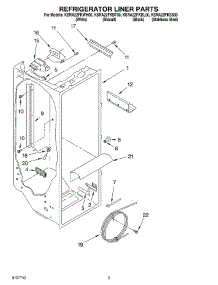 02 - Refrigerator Liner Parts parts for Kitchenaid Refrigerator KSRA22FKSS00 from AppliancePartsPros.com