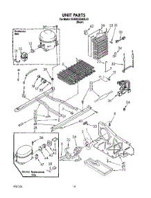 09 - Unit parts for Kitchenaid Refrigerator KSRB22QABL00 from AppliancePartsPros.com