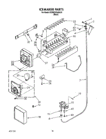 12 - Icemaker parts for Kitchenaid Refrigerator KSRB22QABL00 from AppliancePartsPros.com