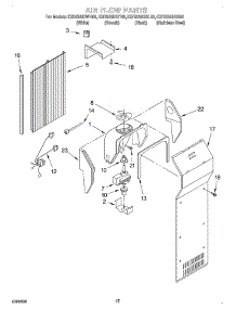 09 - Air Flow parts for Kitchenaid Refrigerator KSRS25IHBT00 from AppliancePartsPros.com