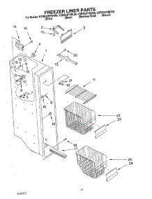 09 - Freezer Liner parts for Kitchenaid Refrigerator KSRB22FHBT06 from AppliancePartsPros.com