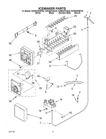 11 - Icemaker parts for Kitchenaid Refrigerator KSRB22FHBT06 from AppliancePartsPros.com