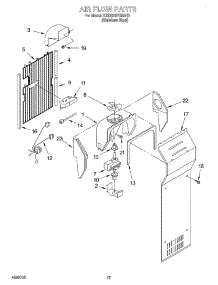 09 - Air Flow parts for Kitchenaid Refrigerator KSRS25FGSS13 from AppliancePartsPros.com