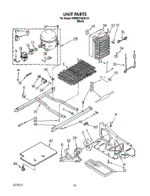 09 - Unit parts for Kitchenaid Refrigerator KSRB27QABL06 from AppliancePartsPros.com