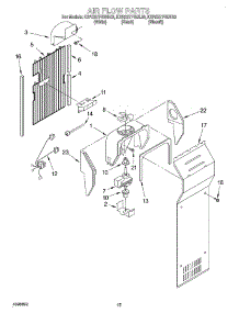 09 - Air Flow parts for Kitchenaid Refrigerator KSRS27FGBT03 from AppliancePartsPros.com