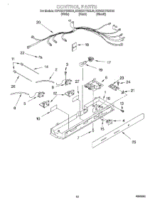 10 - Control parts for Kitchenaid Refrigerator KSRS27FGWH03 from AppliancePartsPros.com