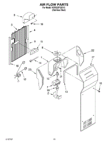 09 - Air Flow parts for Kitchenaid Refrigerator KSRS25FGSS15 from AppliancePartsPros.com