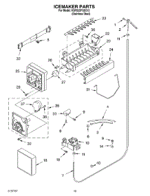 12 - Icemaker, Optional parts for Kitchenaid Refrigerator KSRS25FGSS15 from AppliancePartsPros.com