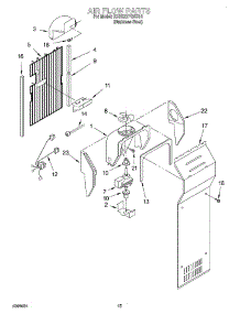 09 - Air Flow parts for Kitchenaid Refrigerator KSRS27FGSS13 from AppliancePartsPros.com