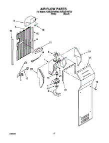 09 - Air Flow parts for Kitchenaid Refrigerator KSRE25FHBT02 from AppliancePartsPros.com